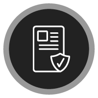 License Icon with shield